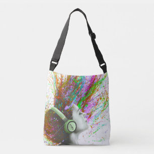 Bolsa de Crossbody vibrante inspirada en el arte -