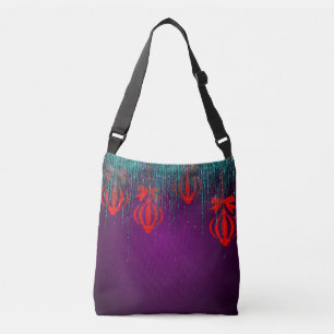 Bolsa de Crossbody vibrante inspirada en el arte -