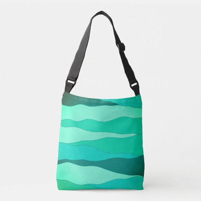 Bolsa de crucería verde oceánica (Anverso)
