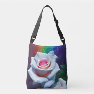 Bolsa de cruces de rosa blanca