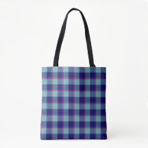 Bolsa de cuadros azul Neptuno y Golfo