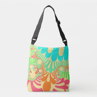 Bolsa de cuerpo cruzada de arcoiris amarillo perso
