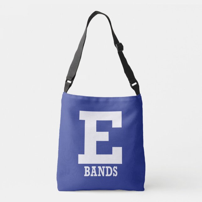 Bolsa de cuerpo cruzado azul para E-Bands (Reverso)
