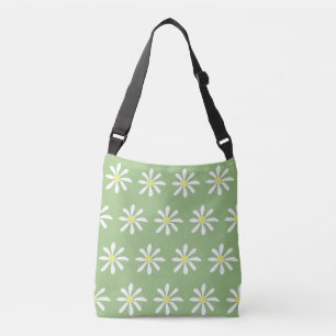 Bolsa de cuerpo cruzado Dainty Daisy (Sage Green &