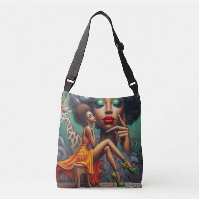 Bolsa de cuerpo cruzado de arte pop (Anverso)
