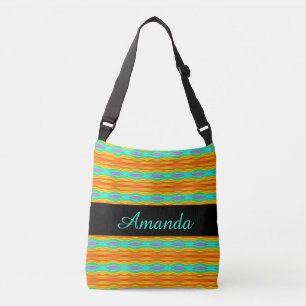 Bolsa de cuerpo cruzado de color arcoiris con moti