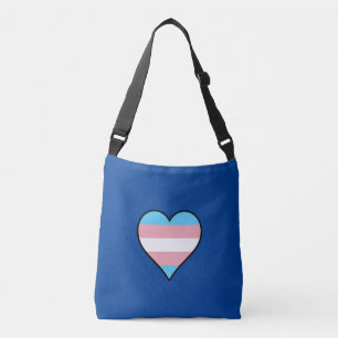 Bolsa de cuerpo cruzado de corazones de orgullo tr