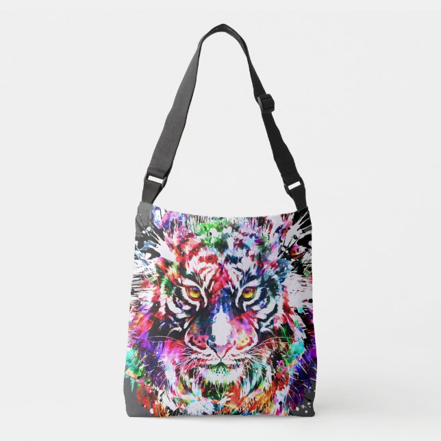 Bolsa de cuerpo cruzado de dibujo de la cabeza del (Anverso)