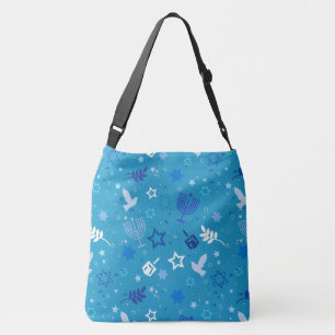 Bolsa de cuerpo cruzado de Hanukkah Stars
