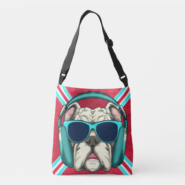 Bolsa de cuerpo cruzado de impresión completa de G (Reverso)