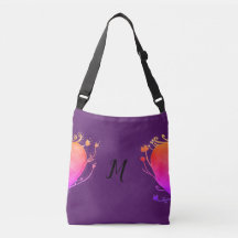 Bolsa de cuerpo cruzado de monograma de amor todo-