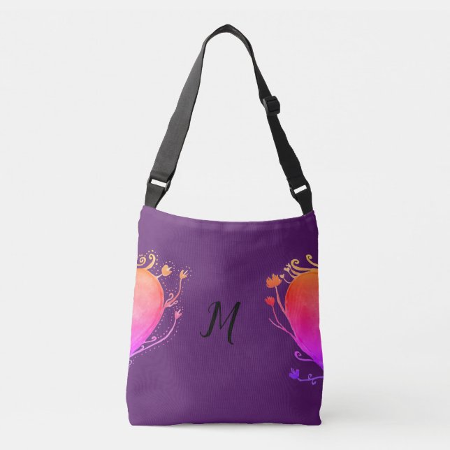 Bolsa de cuerpo cruzado de monograma de amor todo- (Anverso)