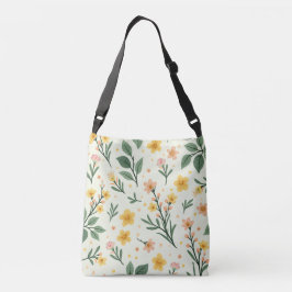 Bolsa de cuerpo cruzado de patrón floral