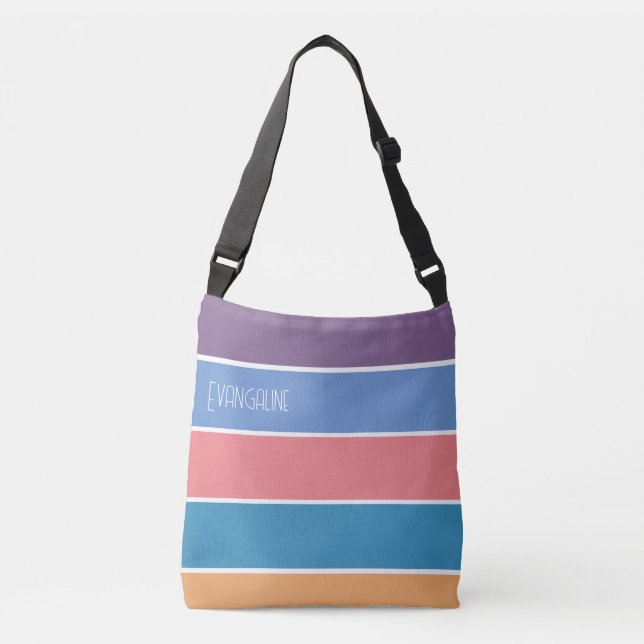 Bolsa de cuerpo cruzado de Personalizable de bloqu (Anverso)