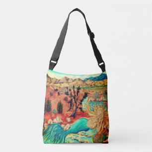 Bolsa de cuerpo cruzado de simetría del desierto