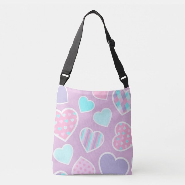 Bolsa de cuerpo cruzado del corazón (Anverso)