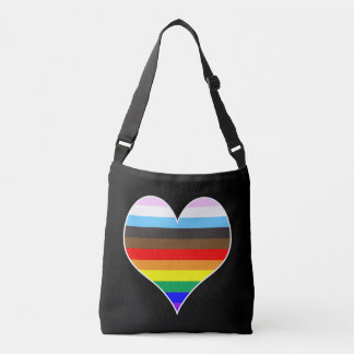 Bolsa de cuerpo cruzado del corazón del arco iris