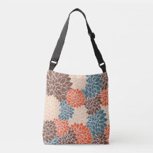 Bolsa de cuerpo cruzado floral retro