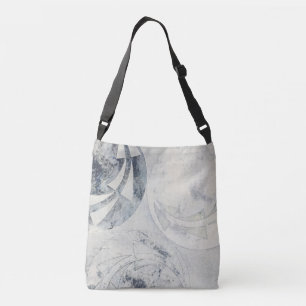 Bolsa de cuerpo cruzado nativo americano gris eleg