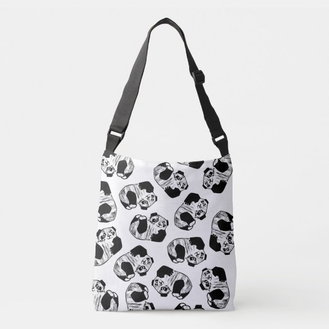 Bolsa de cuerpo cruzado para reproducción de panda (Anverso)