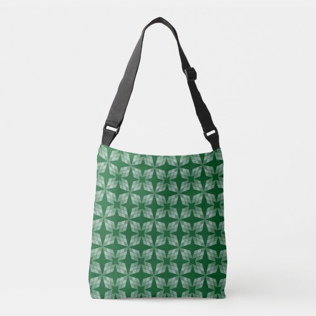 Bolsa de cuerpo cruzado - Pétalos de diamante en v (Anverso)