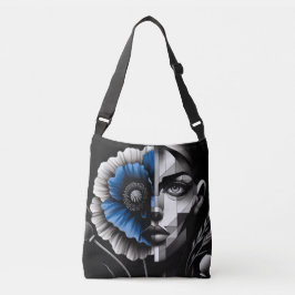 Bolsa de cuerpo cruzado, resumen, amapola, bolsa d