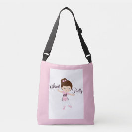 Bolsa de cuerpo cruzado rosa de Chica de ballet in
