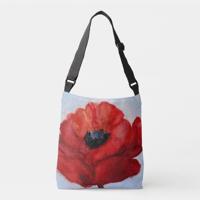 Bolsa de cuerpo de la cruz de la amapola roja (Anverso)