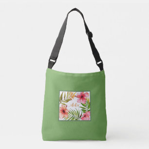 Bolsa de cuerpo verde aloha de Hawaii
