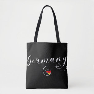Bolsa de cultivo de Heart Germany, bandera alemana