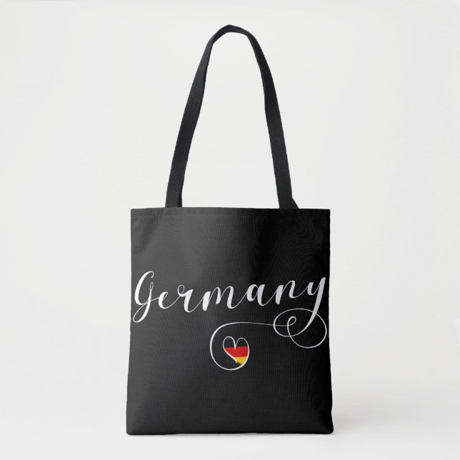 Bolsa de cultivo de Heart Germany, bandera alemana (Anverso)
