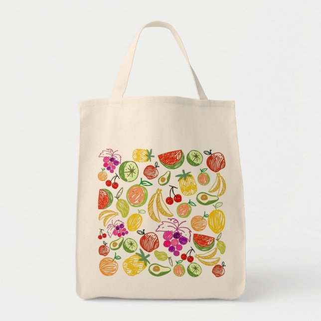 Bolsa de cultivo de lona reutilizable para aliment (Frente)