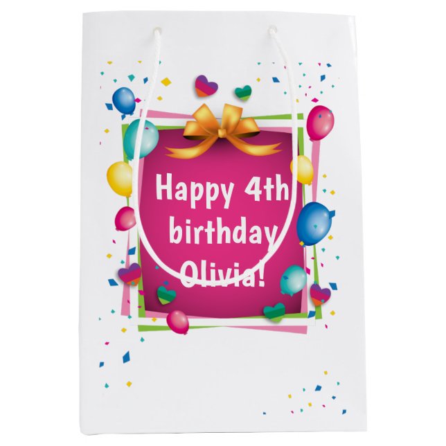 Bolsa de cumpleaños personalizada (Anverso)