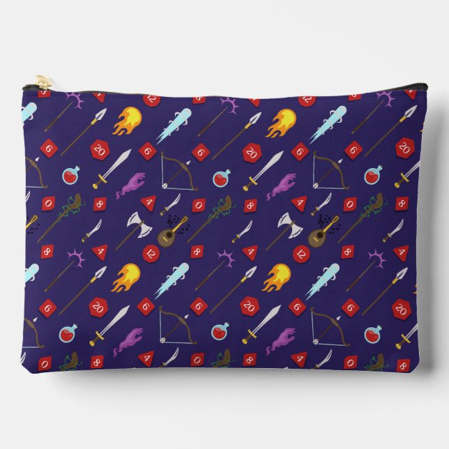 Bolsa de dados del patrón de DnD RPG lúdico (Anverso)