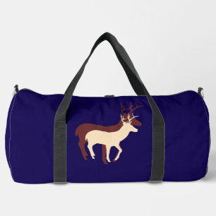 Bolsa de deporte azul oscuro ciervo