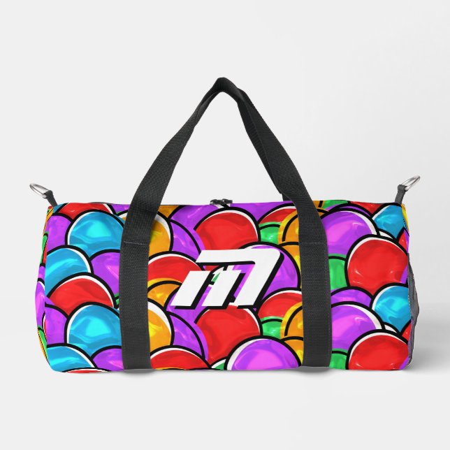 Bolsa de deporte con monograma personalizado de ar (Anverso)