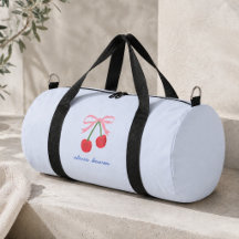 Bolsa de deporte | Lindo lazo coqueto de cereza bo