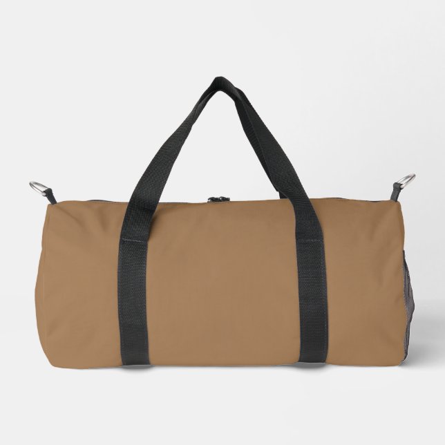 Bolsa de deporte pequeña marrón claro simple con e (Anverso)