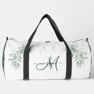 Bolsa de deporte personalizada con follaje verde