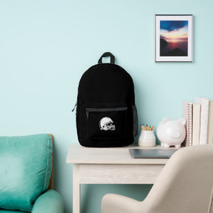 Bolsa de deportes con silueta de casco de fútbol a