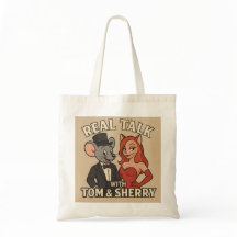 Bolsa de dibujos animados Real Talk con Tom y Sher