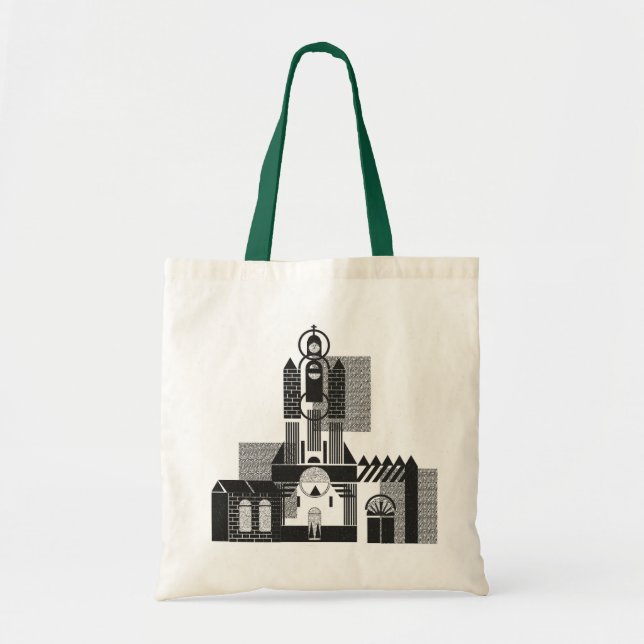 Bolsa de diseño de iglesia en bloque (Frente)