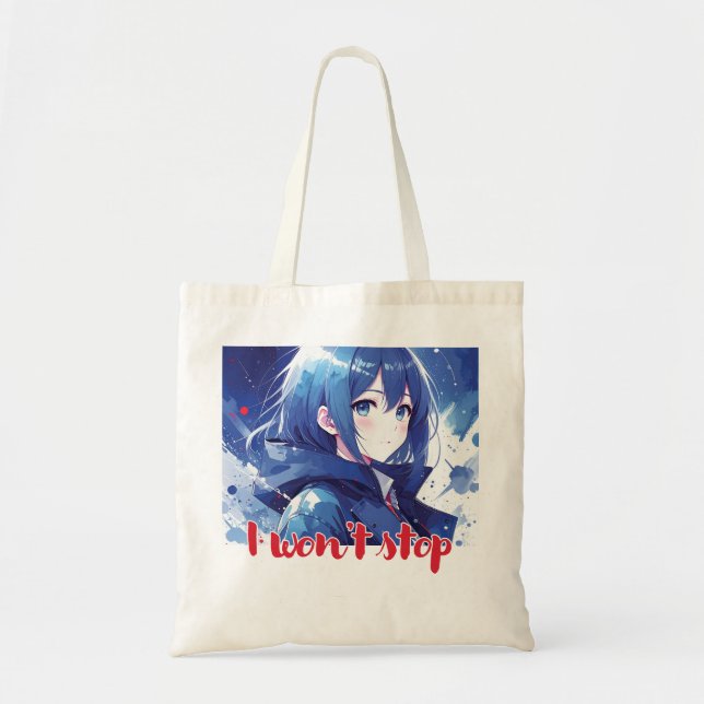 Bolsa de diseño de inspiración animada con Nota ex (Frente)