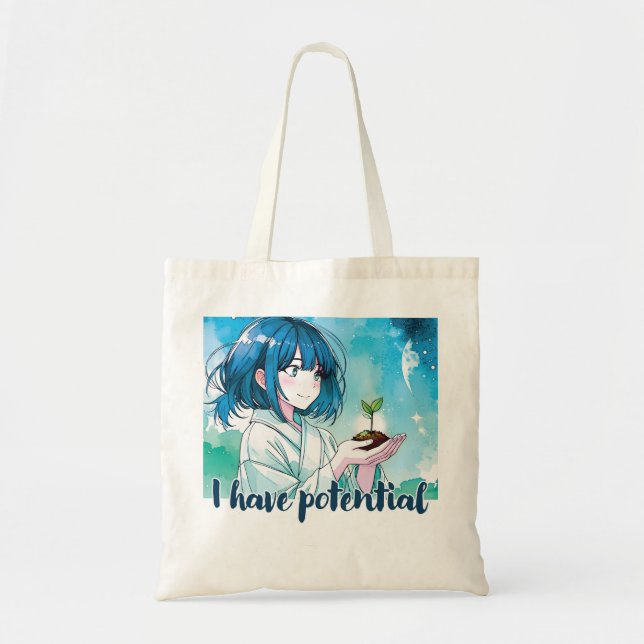 Bolsa de diseño de inspiración animada con Nota ex (Frente)