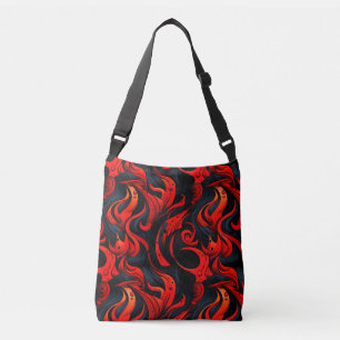 Bolsa de diseño rojo y negro