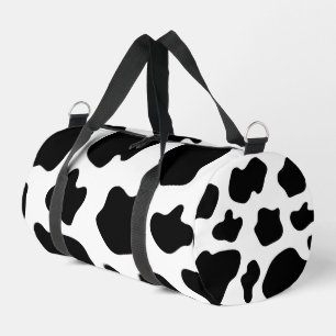 Bolsa de doble patrón de manchas de vacas blancas