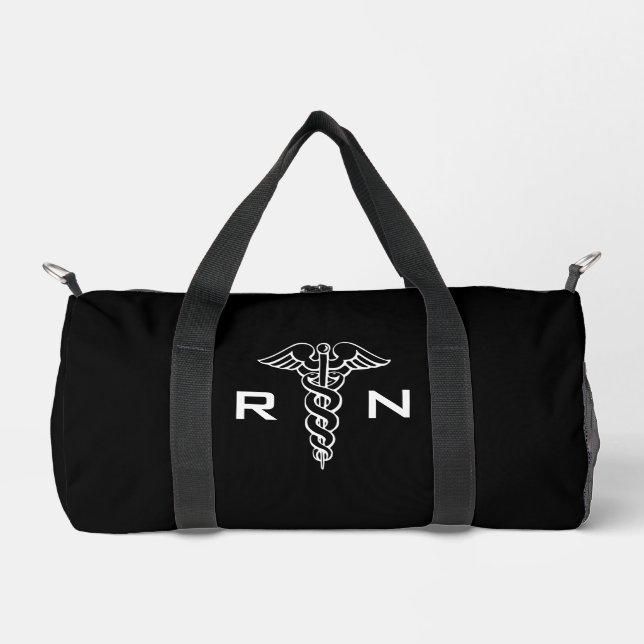 Bolsa de doble símbolo Caduceus con iniciales de n (Anverso)