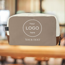 Bolsa de dopp cosmética para accesorios marrones c