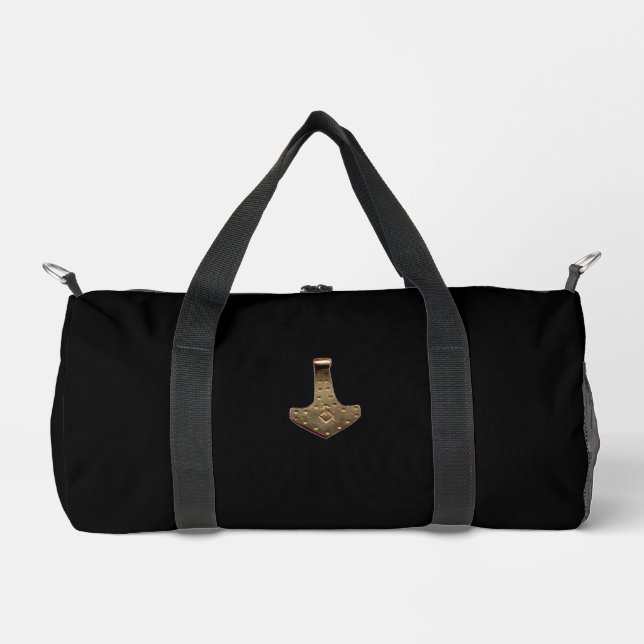 Bolsa de dufas negras Gold Thor Hammer (Anverso)