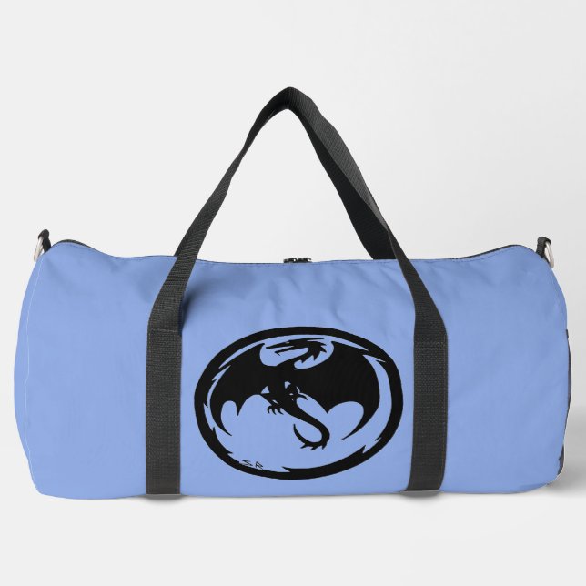 Bolsa de duffel azul del Dragón Negro (Anverso)